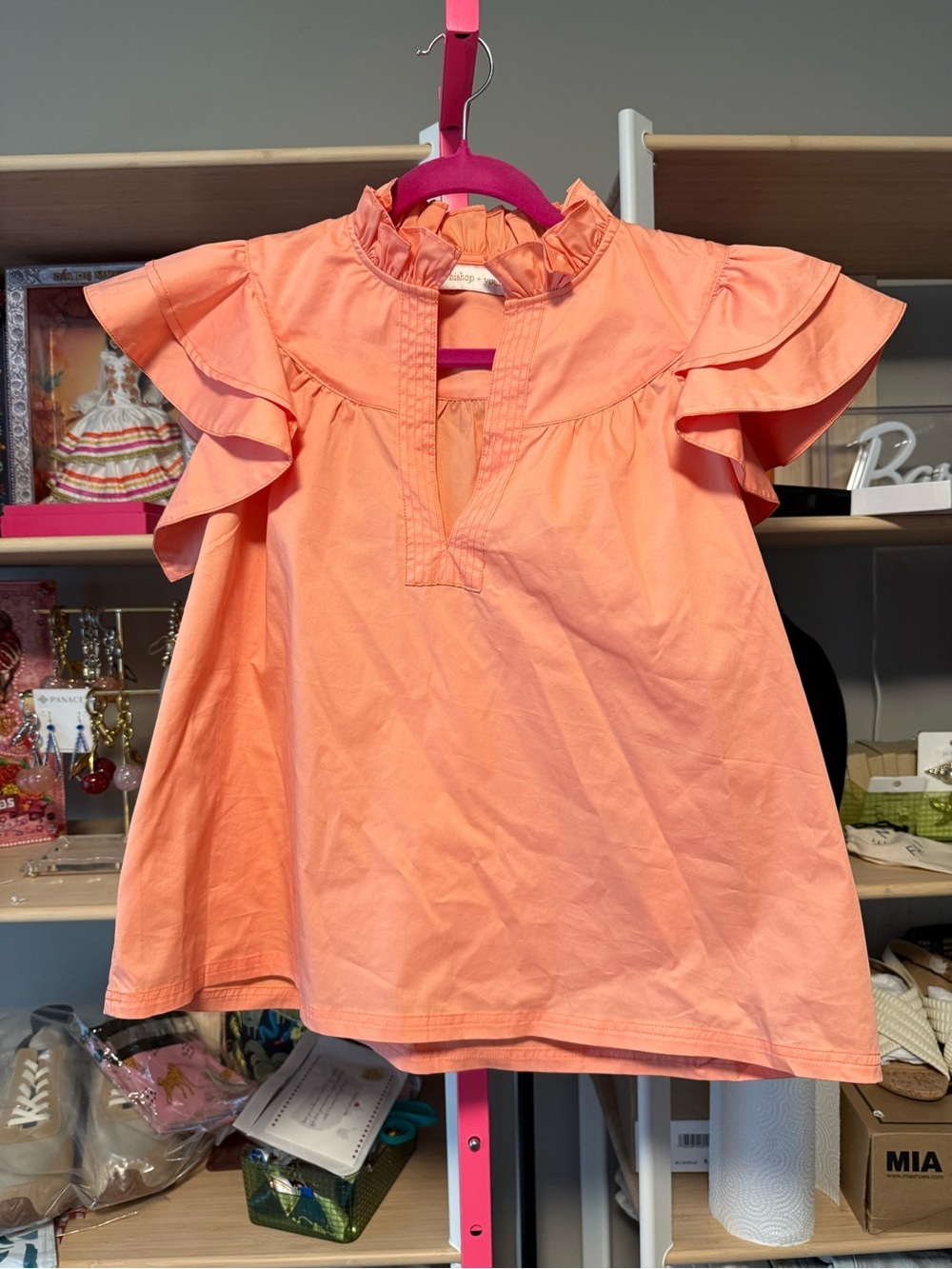 Bishop + Young Flutter Sleeve Blouse – NWT